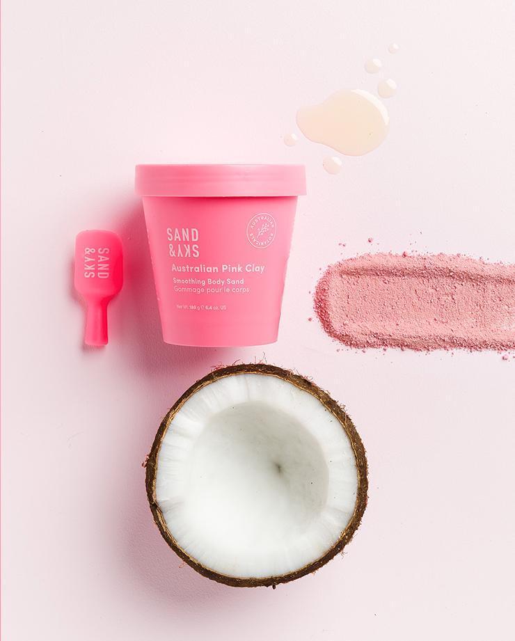 Sand and Sky Australian Pink Clay Smoothing Body Sand