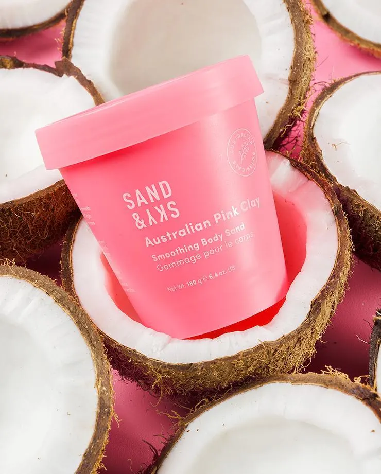 Sand and Sky Australian Pink Clay Smoothing Body Sand