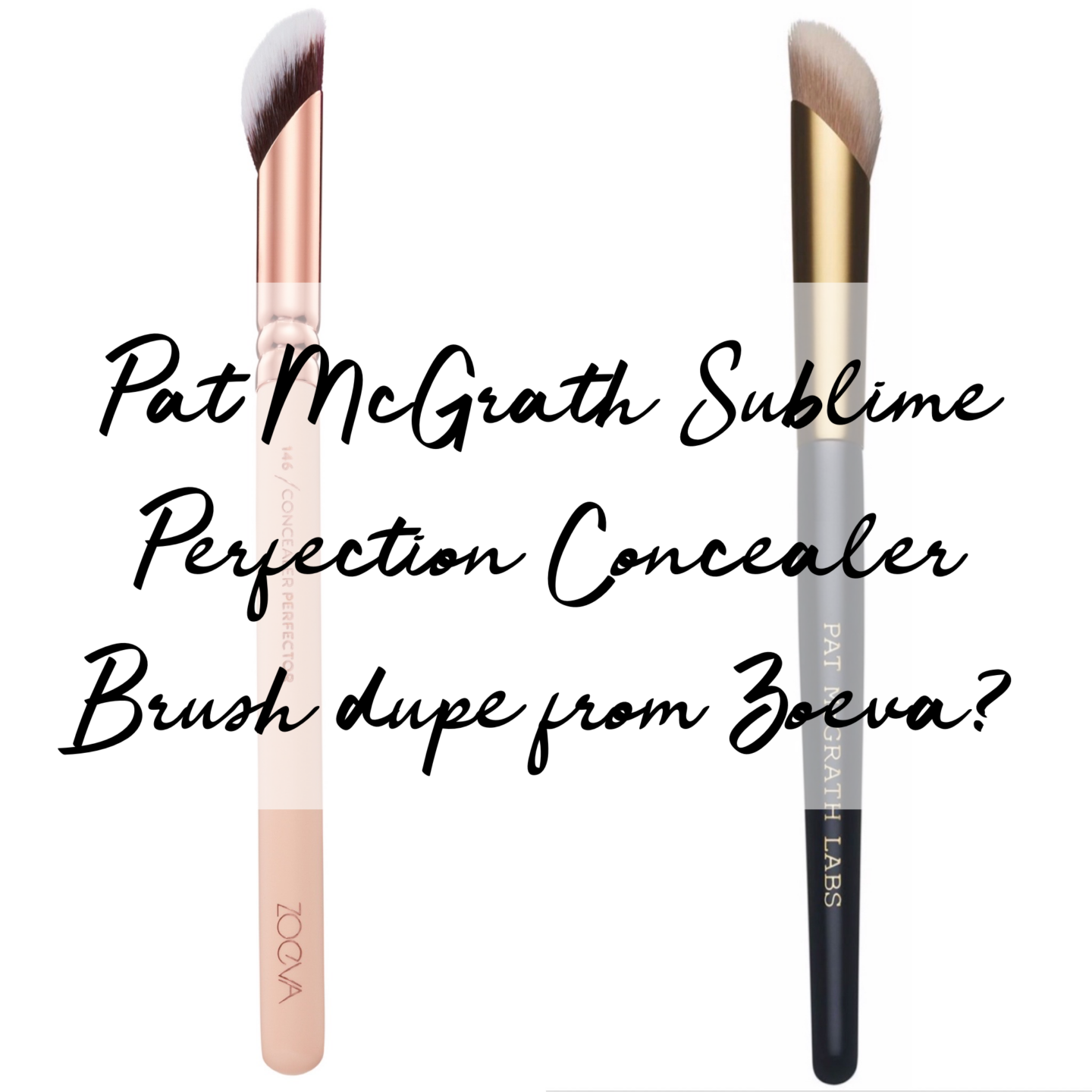 Pat McGrath Concealer Brush Vs Zoeva Concealer Brush Dupe Alert! 2020