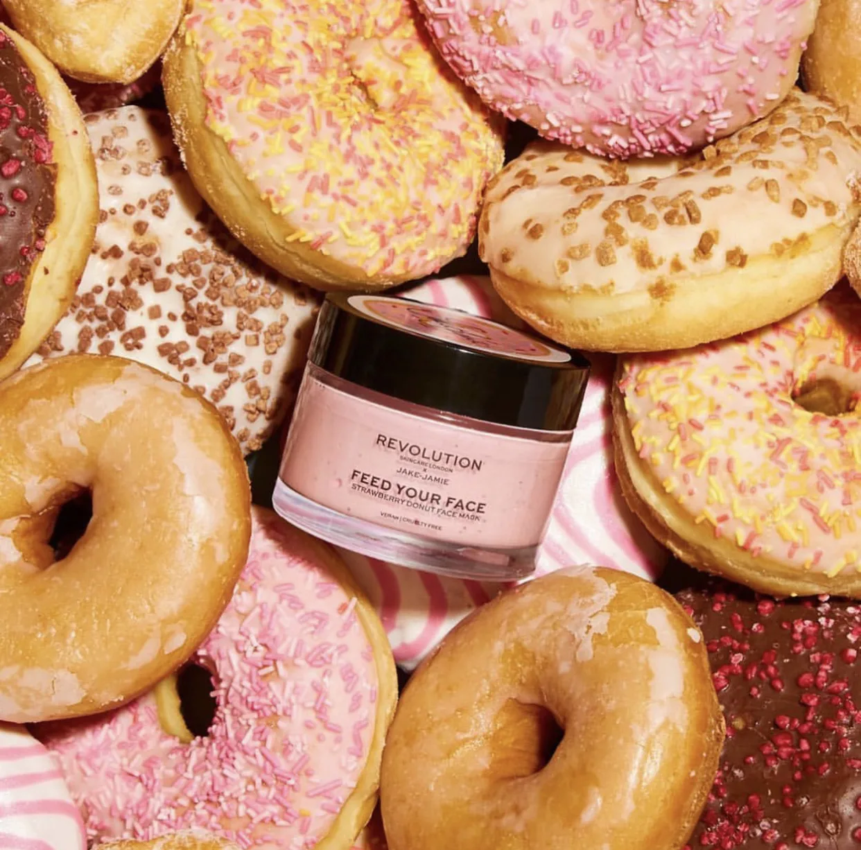 Revolution x Jake Jamie Strawberry Donut Face Mask