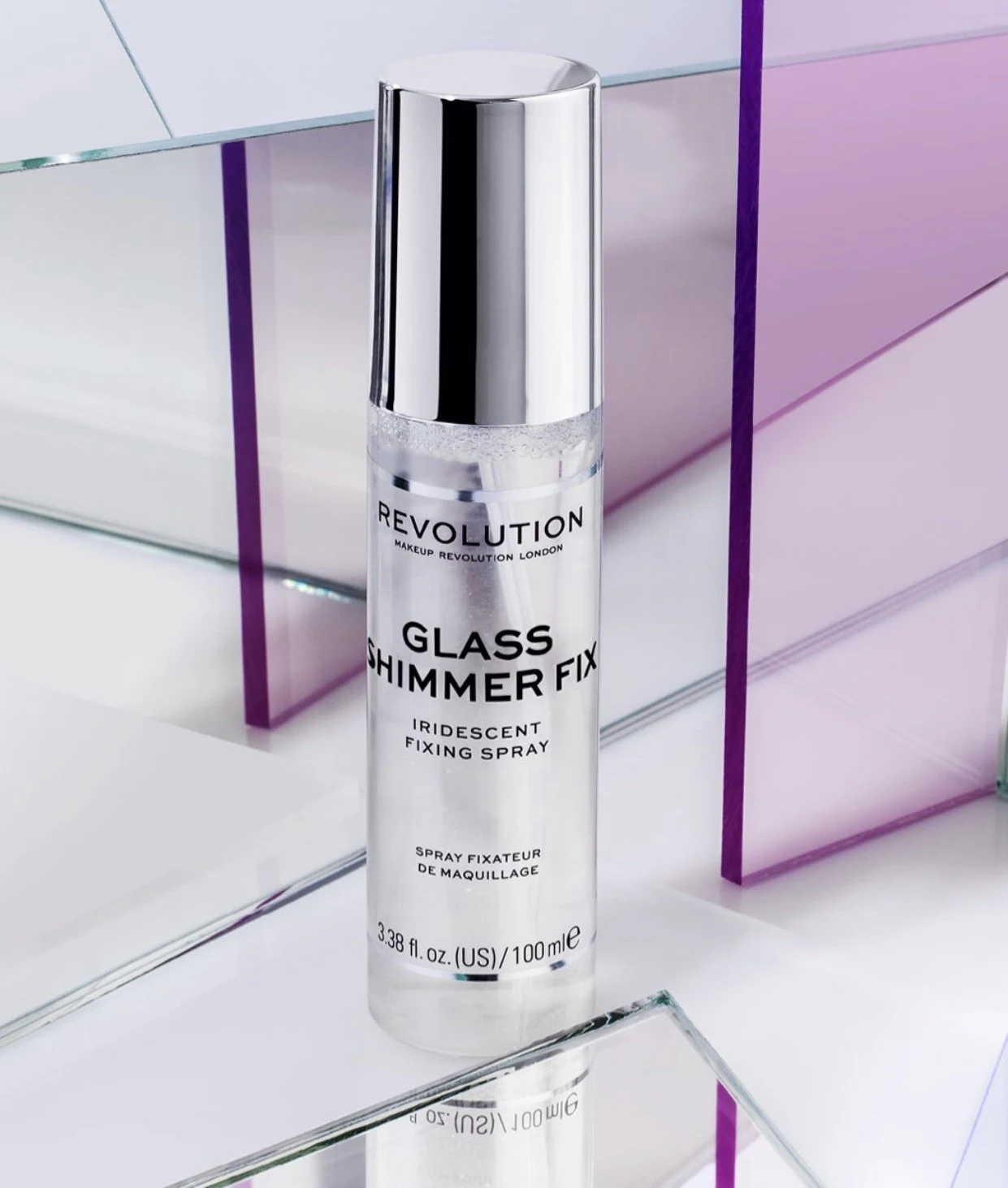 Revolution Glass Shimmer Fix Iridescent Fixing Spray