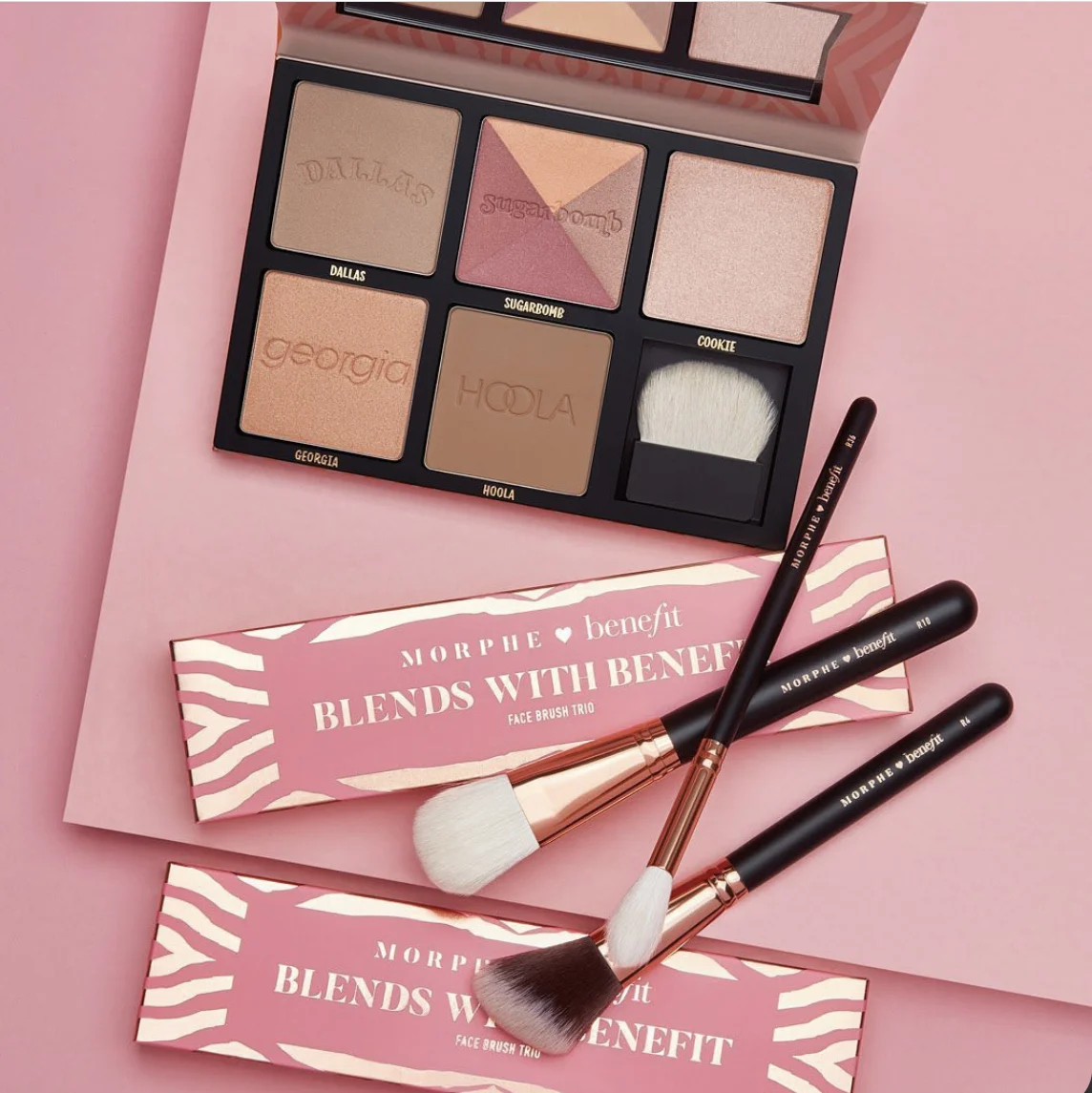 Benefit x Morphe Blends With Benefit Brush Trio Set