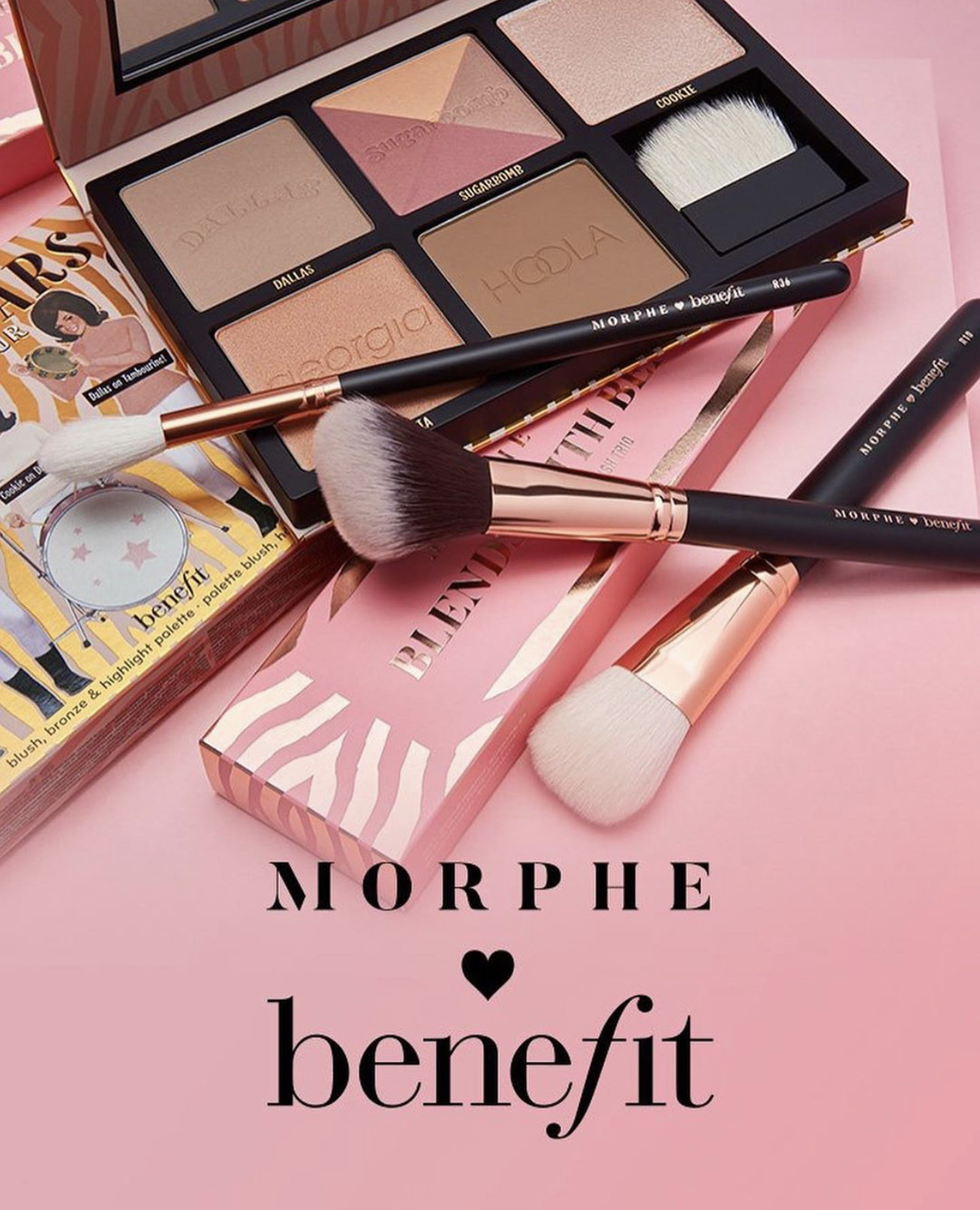 Benefit x Morphe Blends With Benefit Brush Trio Set