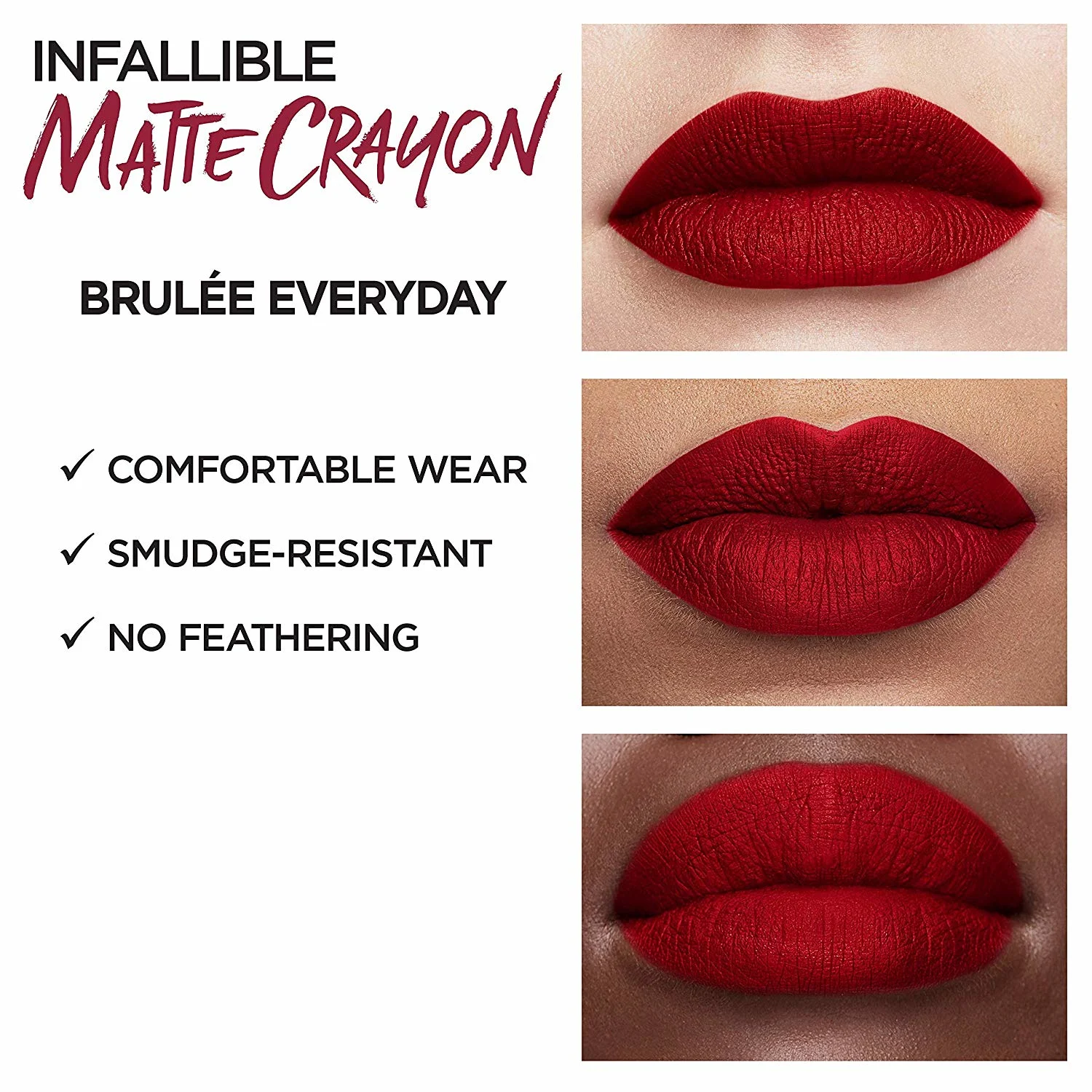 L'Oreal Infallible Matte Lip Crayon Collection