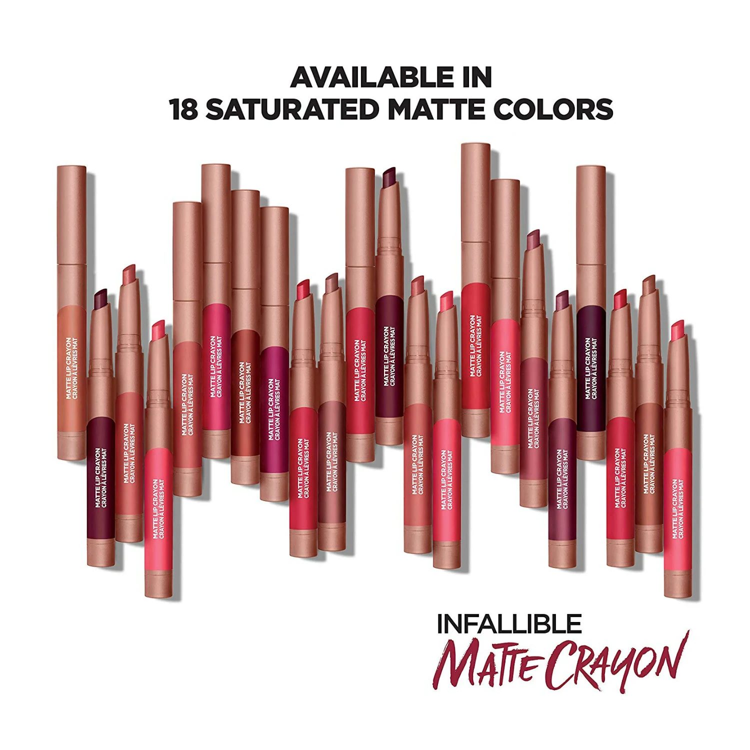 L'Oreal Infallible Matte Lip Crayon Collection
