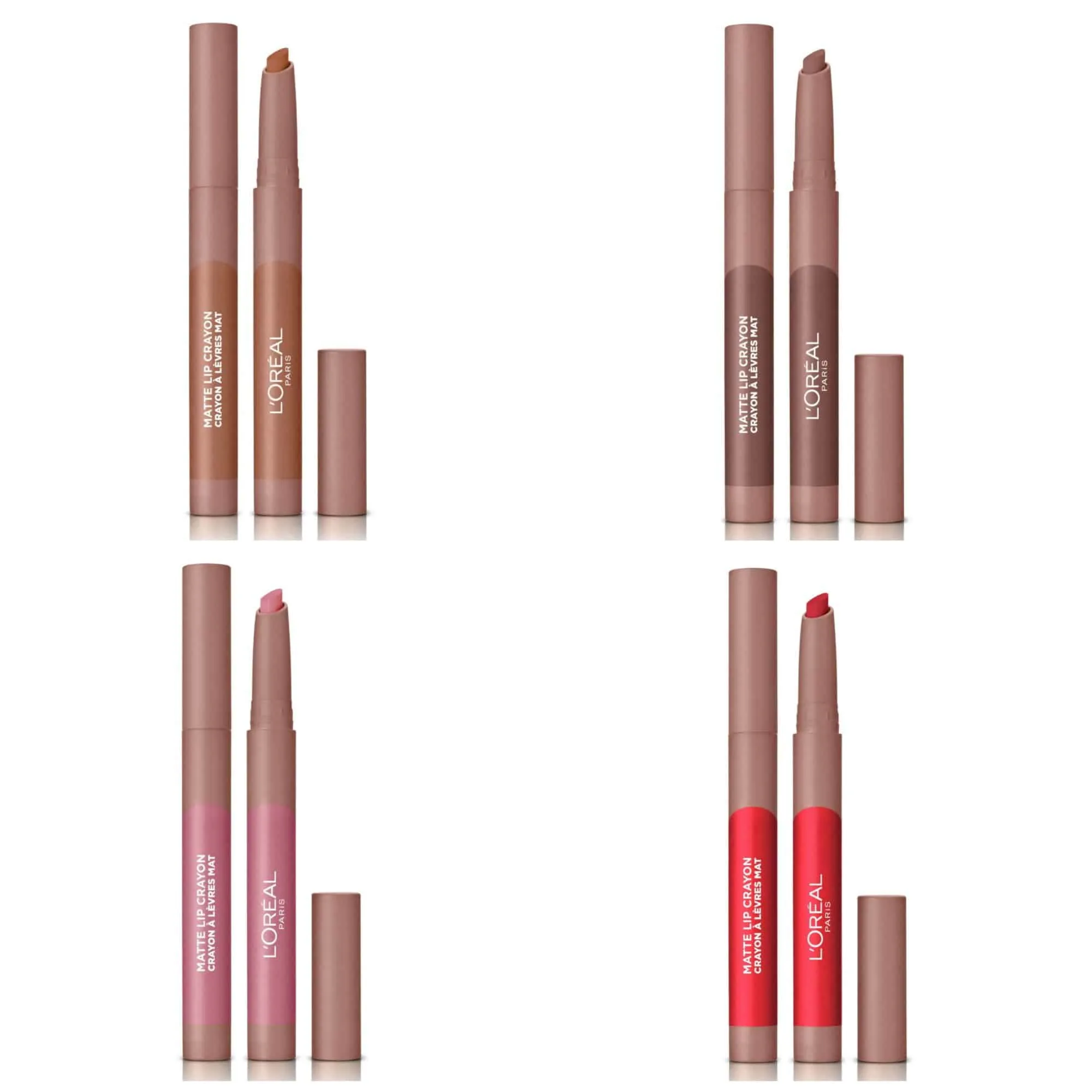 L'Oreal Infallible Matte Lip Crayon Collection