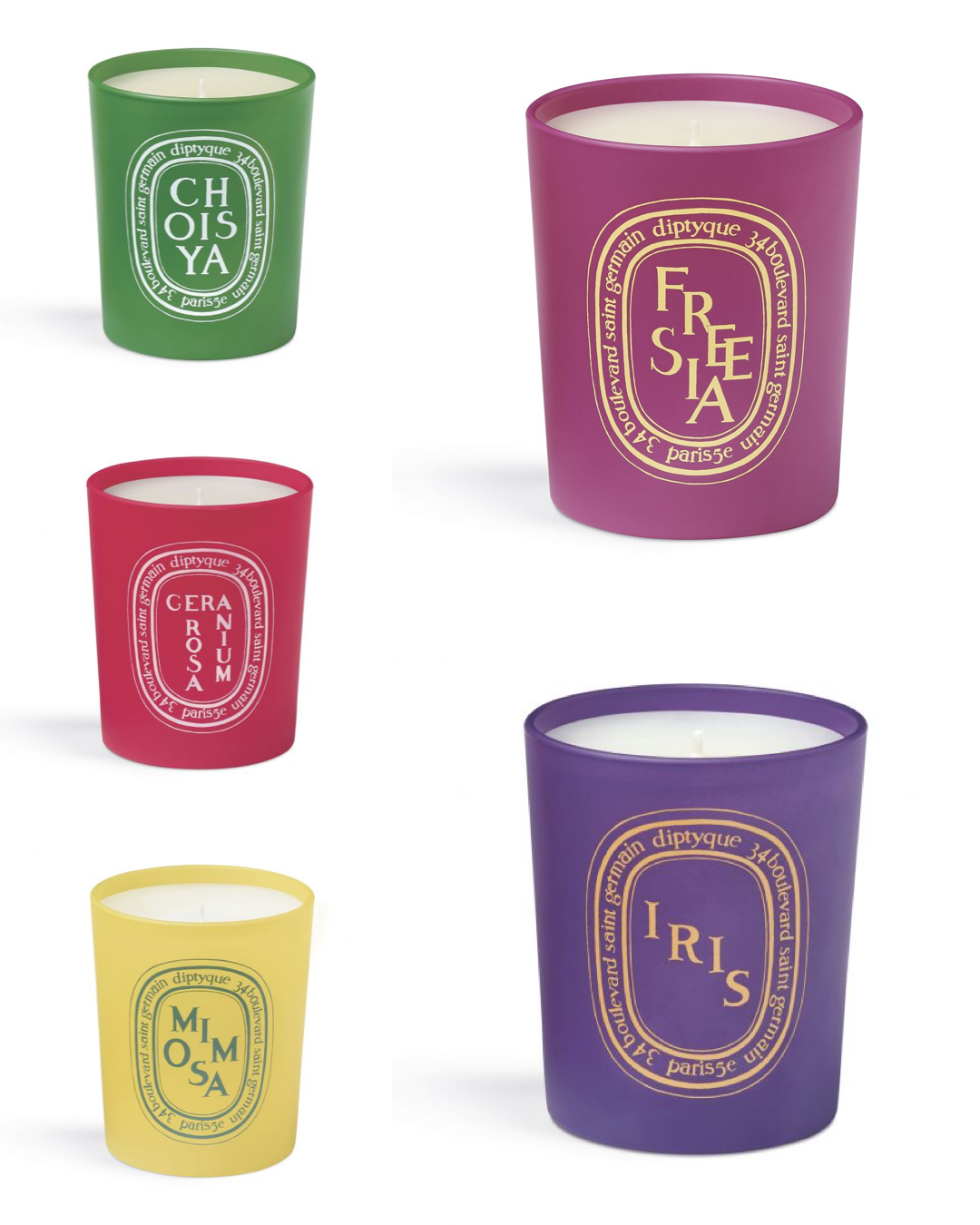 Diptyque Colouring Spring Candle Collection