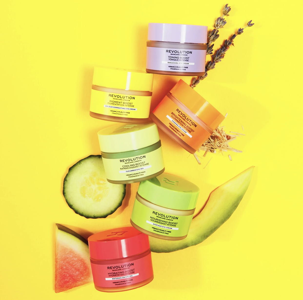 Revolution Skincare Cooling Cucumber Eye Gel | NEW Eye Gel Collection x6