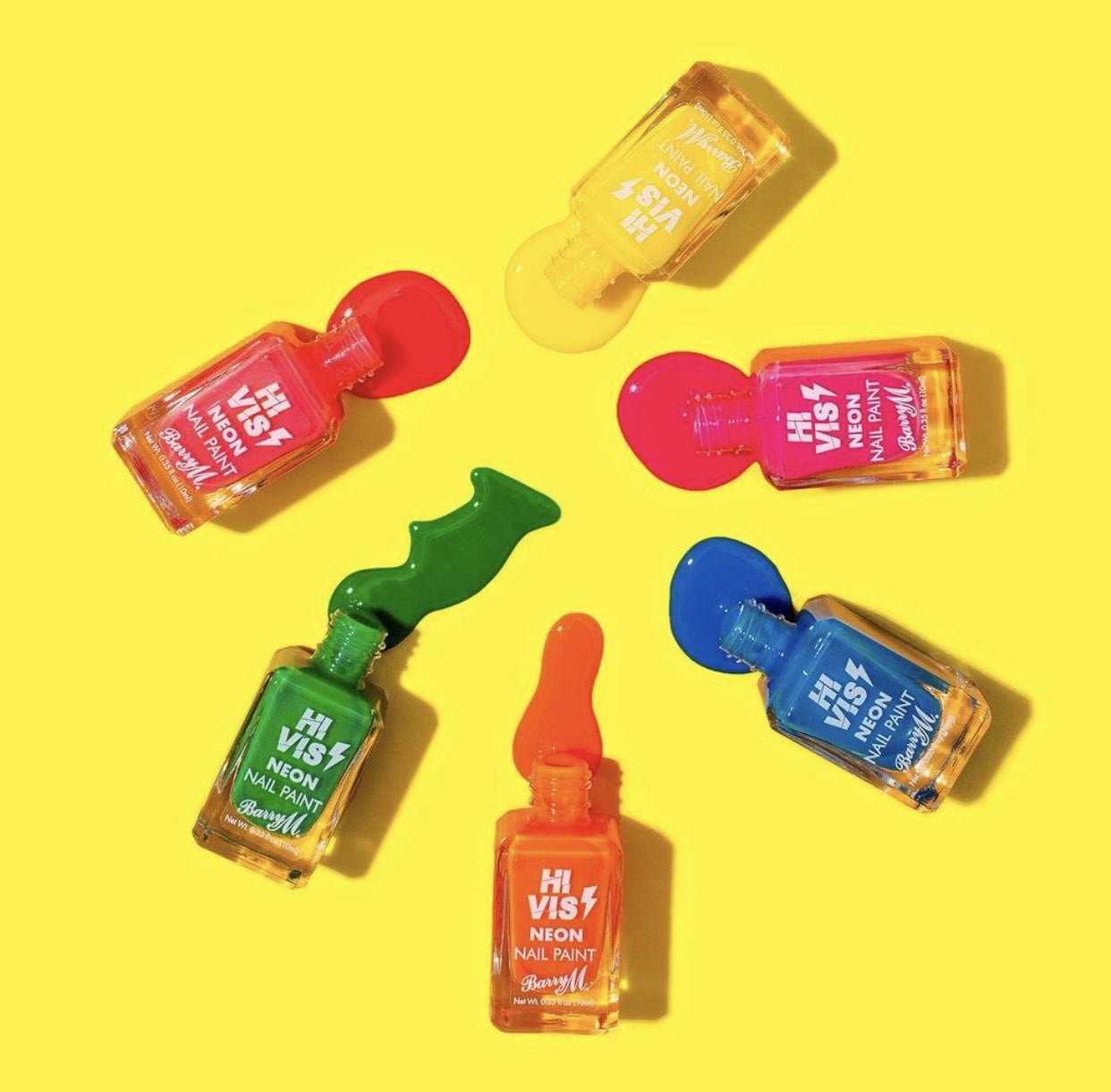 Barry M Hi Vis Neon Nail Paints Collection