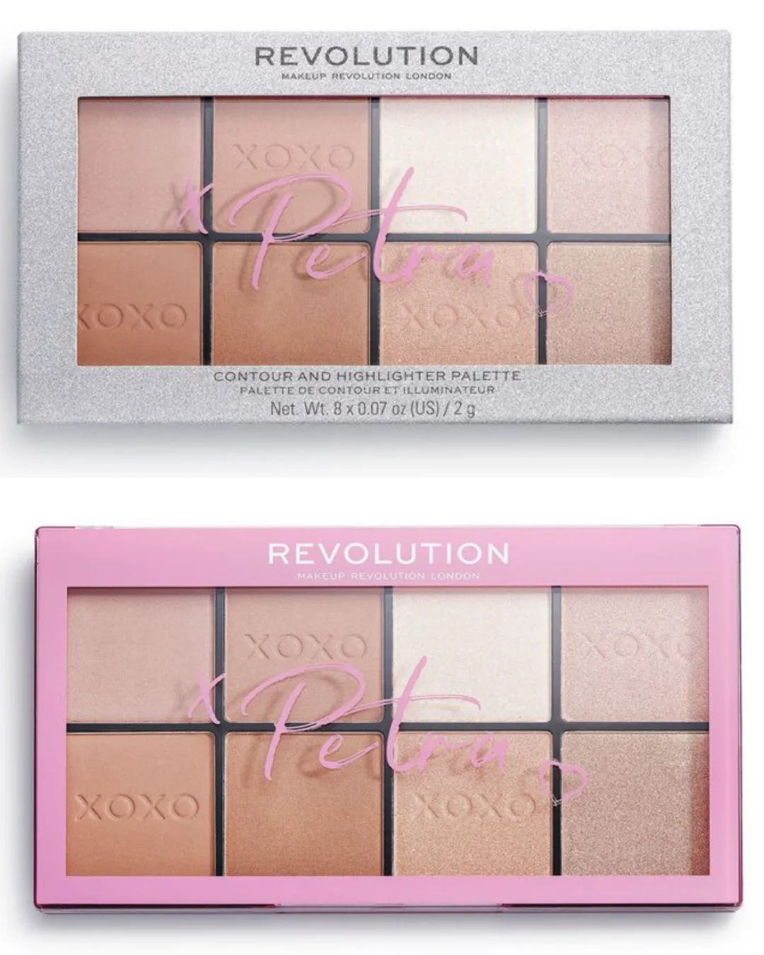 Revolution x Petra XOXO Contour and Highlight Palette