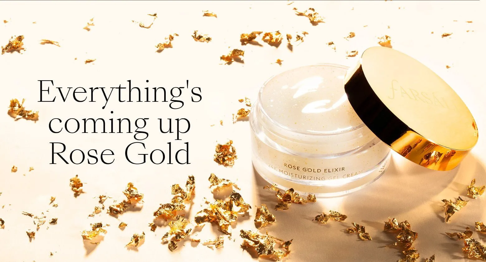 Farsali Rose Gold Elixir 24K Moisturizing Gel Cream