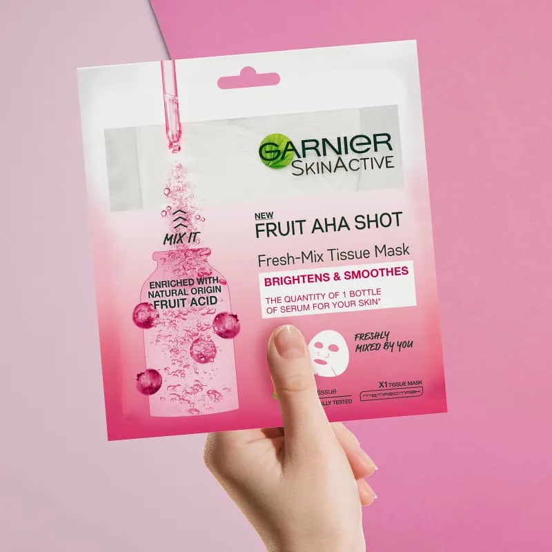 Garnier Fresh Mix Fruit AHA Shot Sheet Mask
