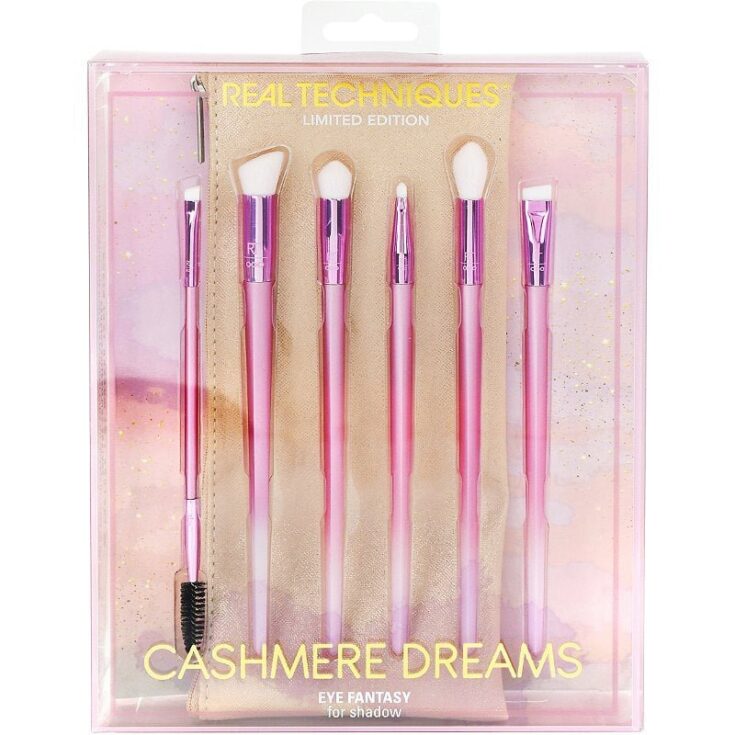 Real Techniques Cashmere Dreams Eye Fantasy Brush Set NEW & Limited