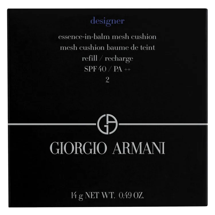 Giorgio Armani Designer Essence in Balm Mesh Cushion Foundation 1 Giorgio Armani Designer Essence in Balm Mesh Cushion Foundation