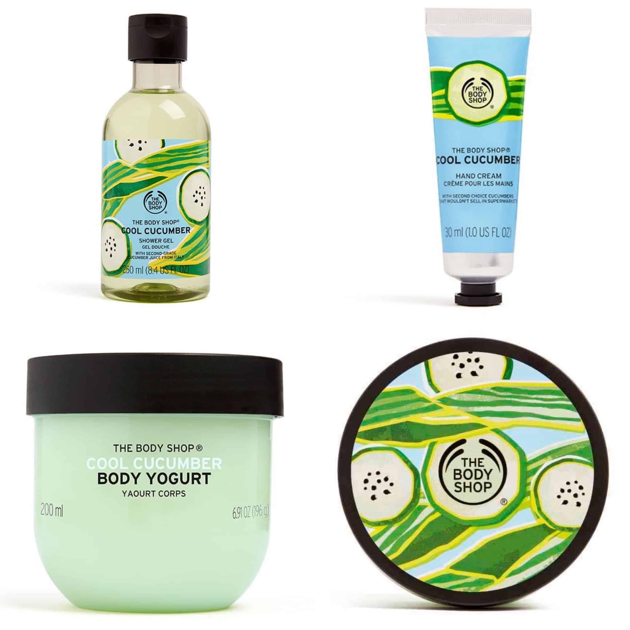The Body Shop Cool Cucumber and Zesty Lemon Summer Collections