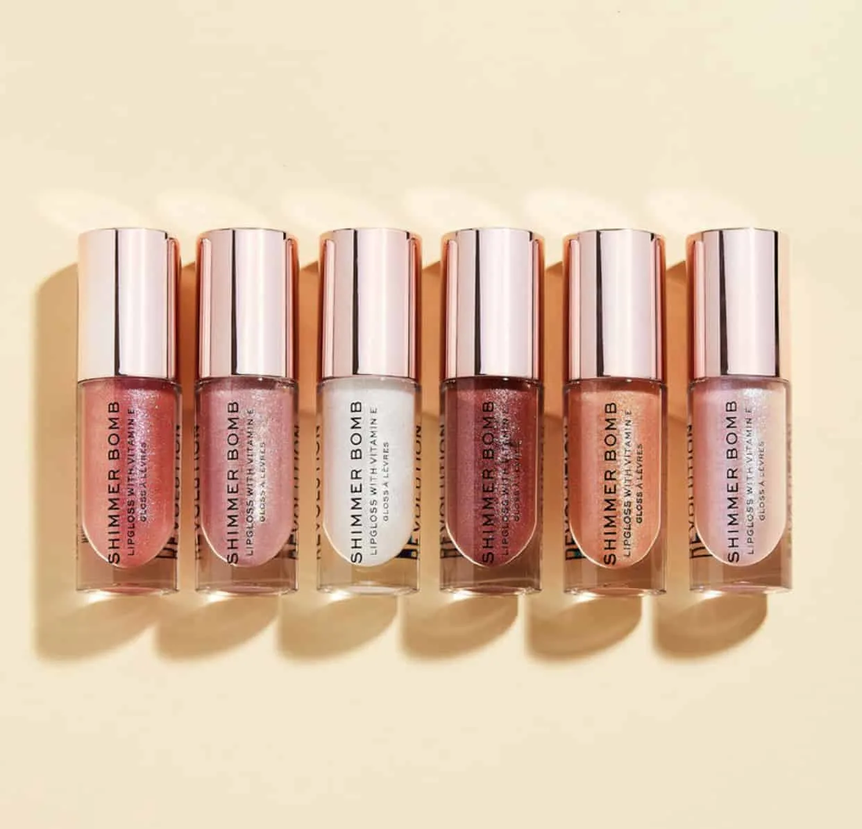 Revolution Shimmer Bomb Lip Gloss 6 New Glosses