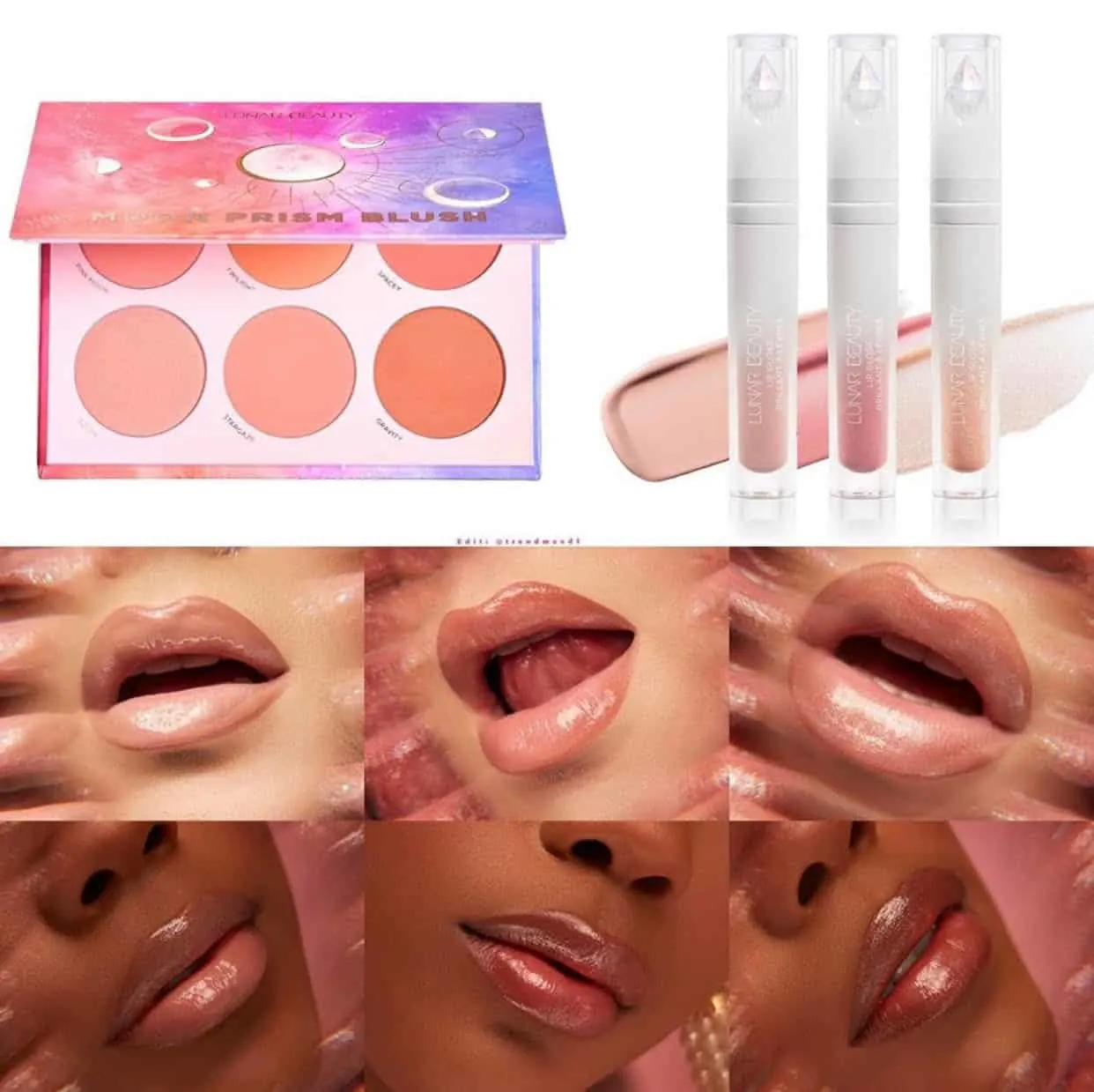 Lunar Beauty Moon Prism Blush Palette Collection