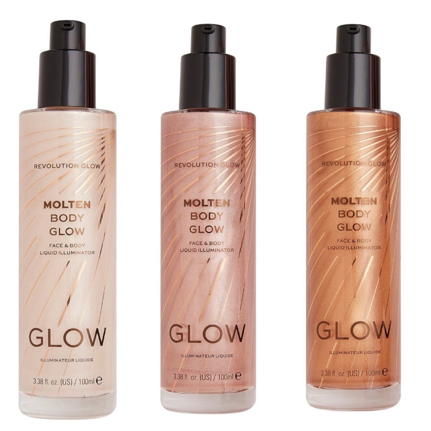 Revolution Molten Body Glow Face and Body Liquid Illuminator NEW