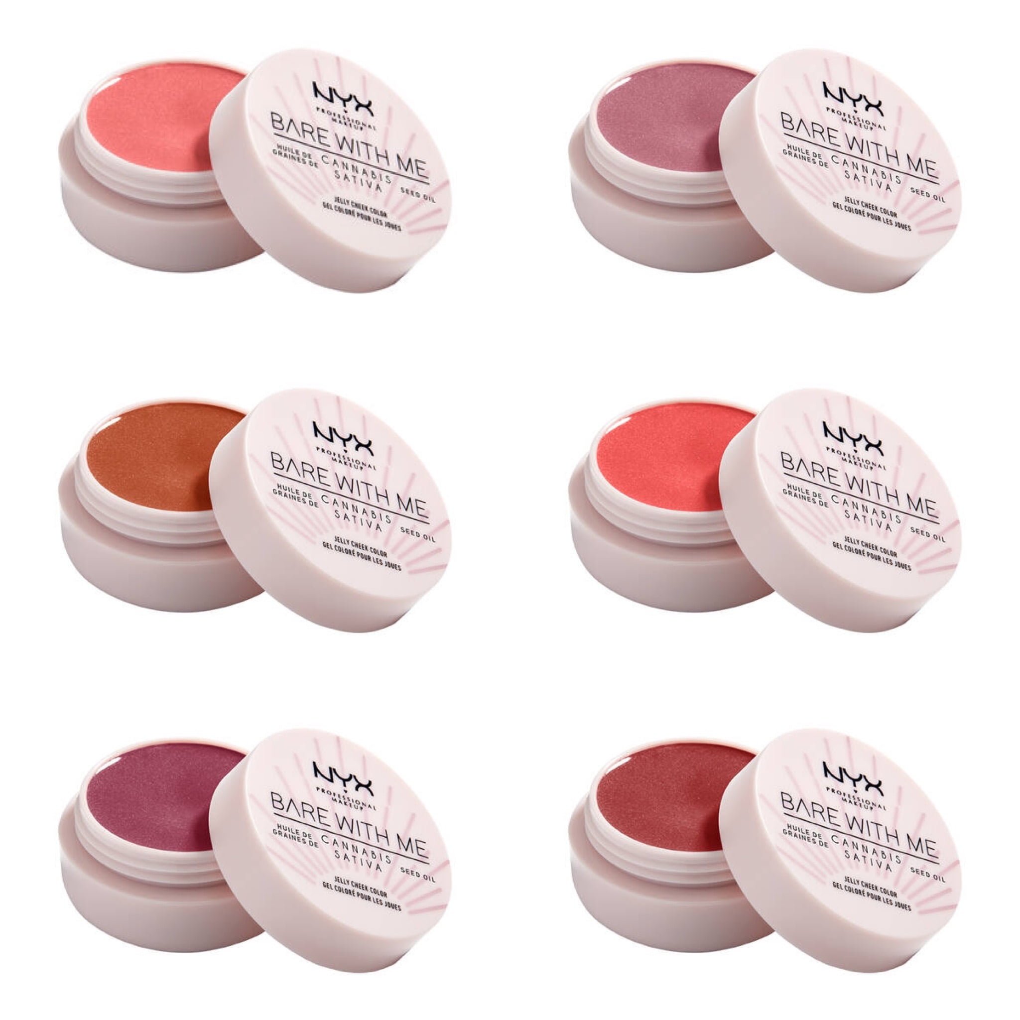 NYX Bare With Me Jelly Cheek Color | NEW! 6 Pretty Blush Shades