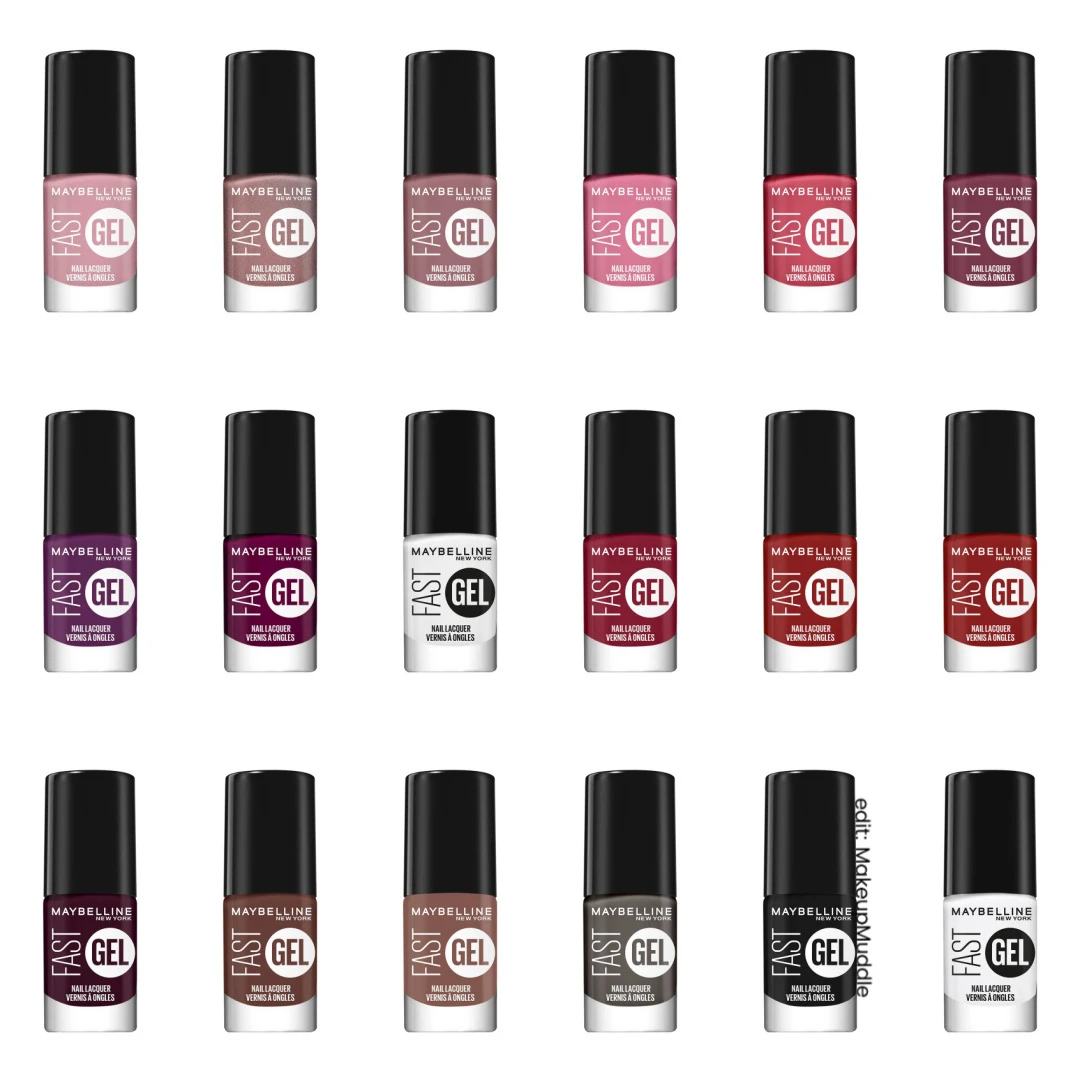 Maybelline Fast Gel Nail Lacquer Collection