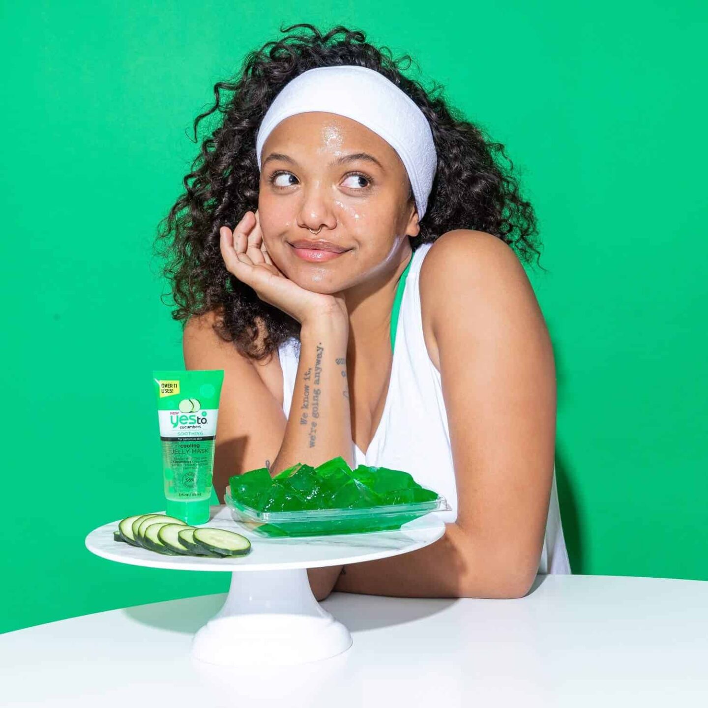 Yes to Cucumbers Cooling Jelly Mask NEW Fun Jelly Mask 2020