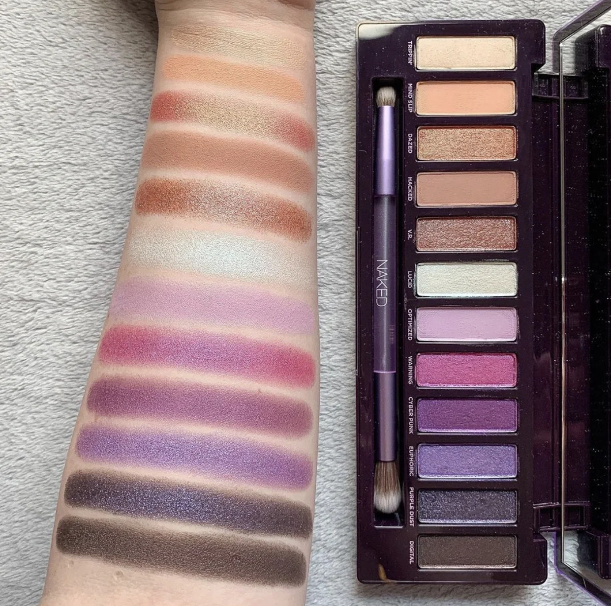 Urban Decay Naked Ultraviolet Eyeshadow Palette SWATCHES! 9 Urban Decay Naked Ultraviolet Eyeshadow Palette