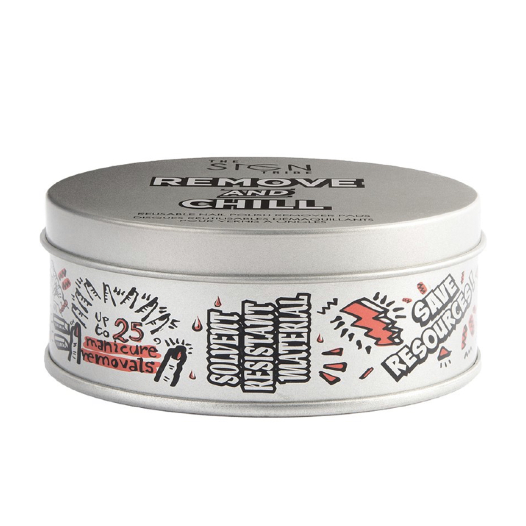 The Sign Tribe Remove and Chill Reusable Nail Polish Remover Pads