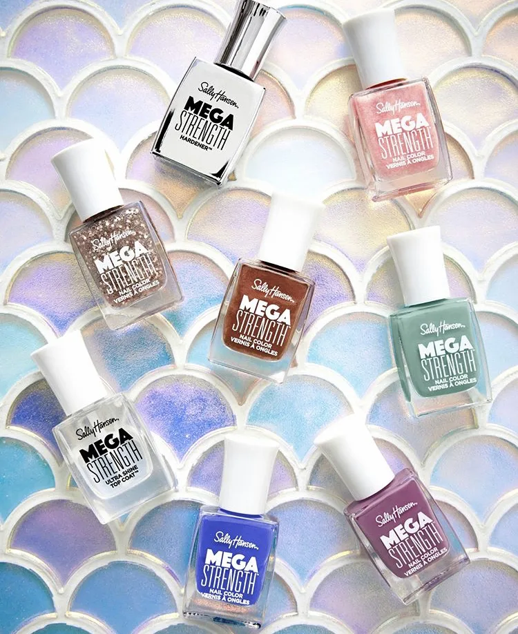 Sally Hansen Mega Strength Mermaid Vibes Nail Polish Collection