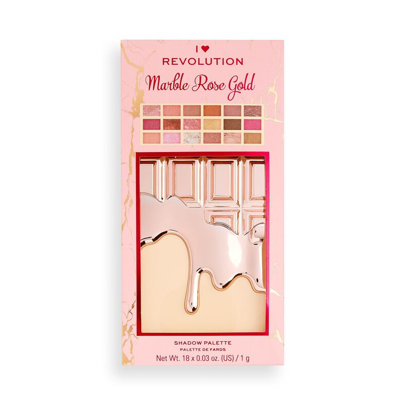 I Heart Revolution Marble Rose Gold Chocolate Eyeshadow Palette