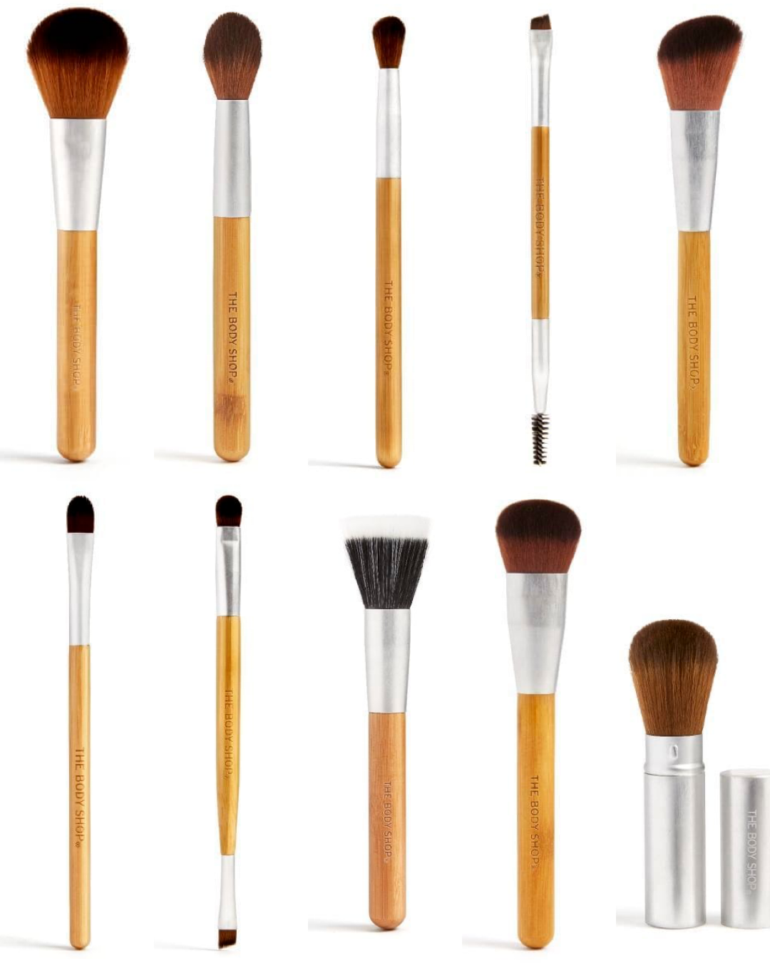 The Body Shop Bamboo Makeup Brush Collection | 10 NEW Brushes!