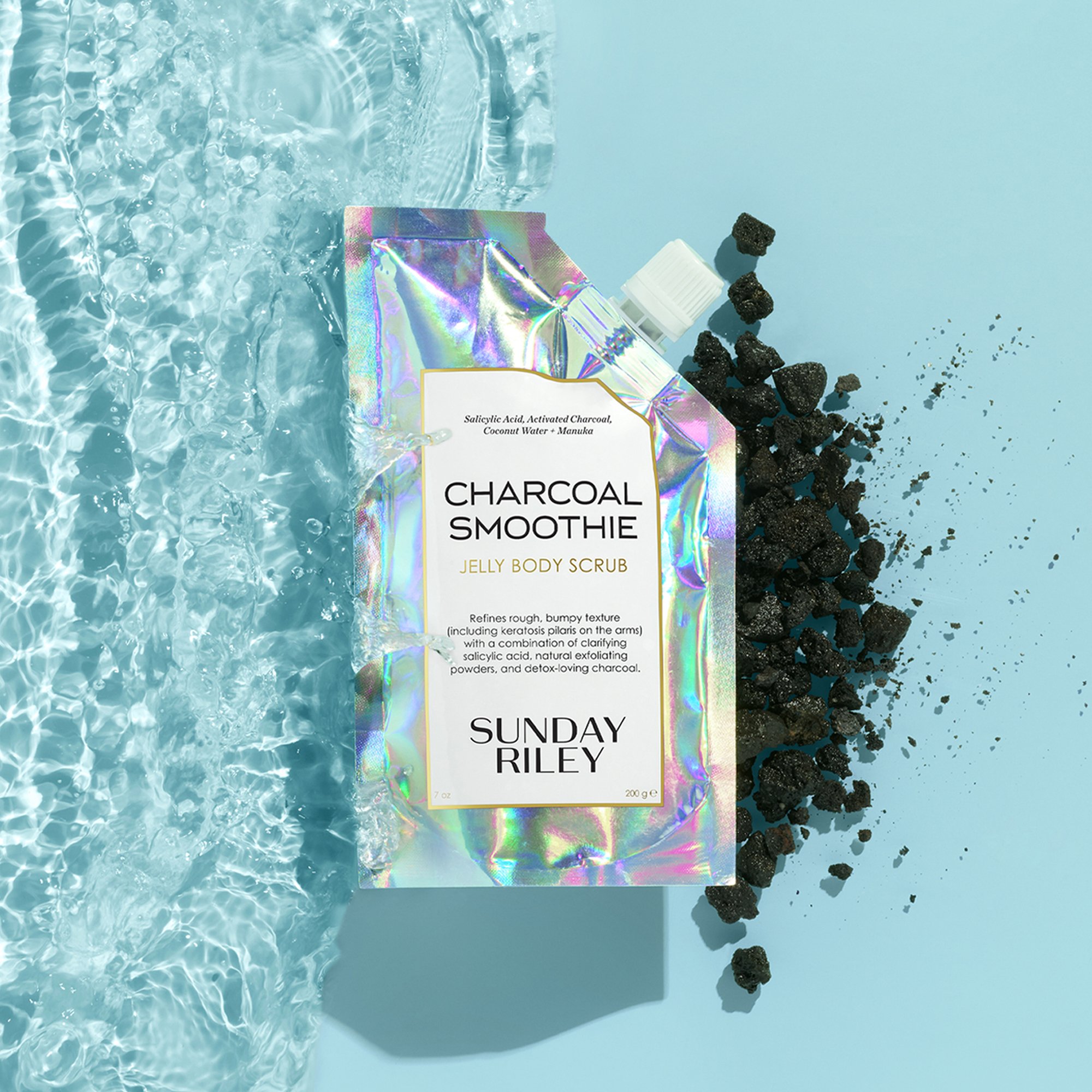 Sunday Riley Charcoal Smoothie Jelly Body Scrub