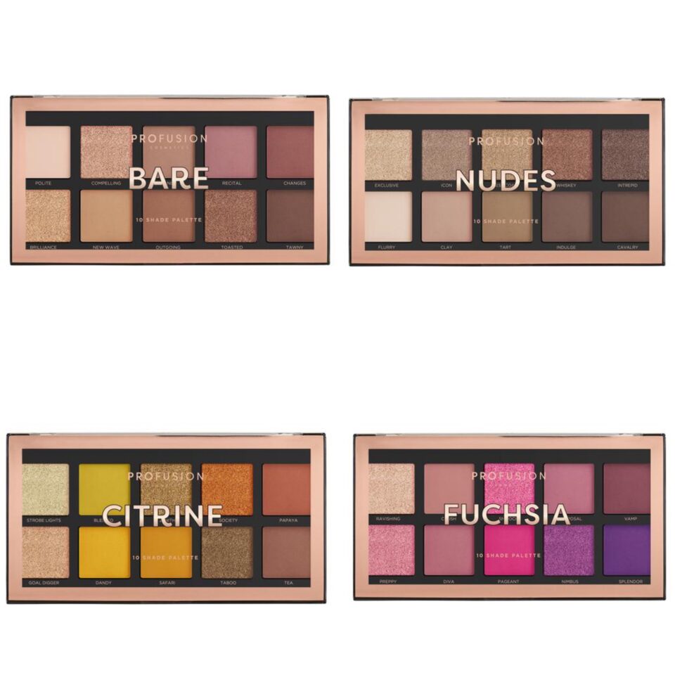 Profusion Cosmetics 10 Shade Palette 4 NEW Palettes! Makeup Muddle