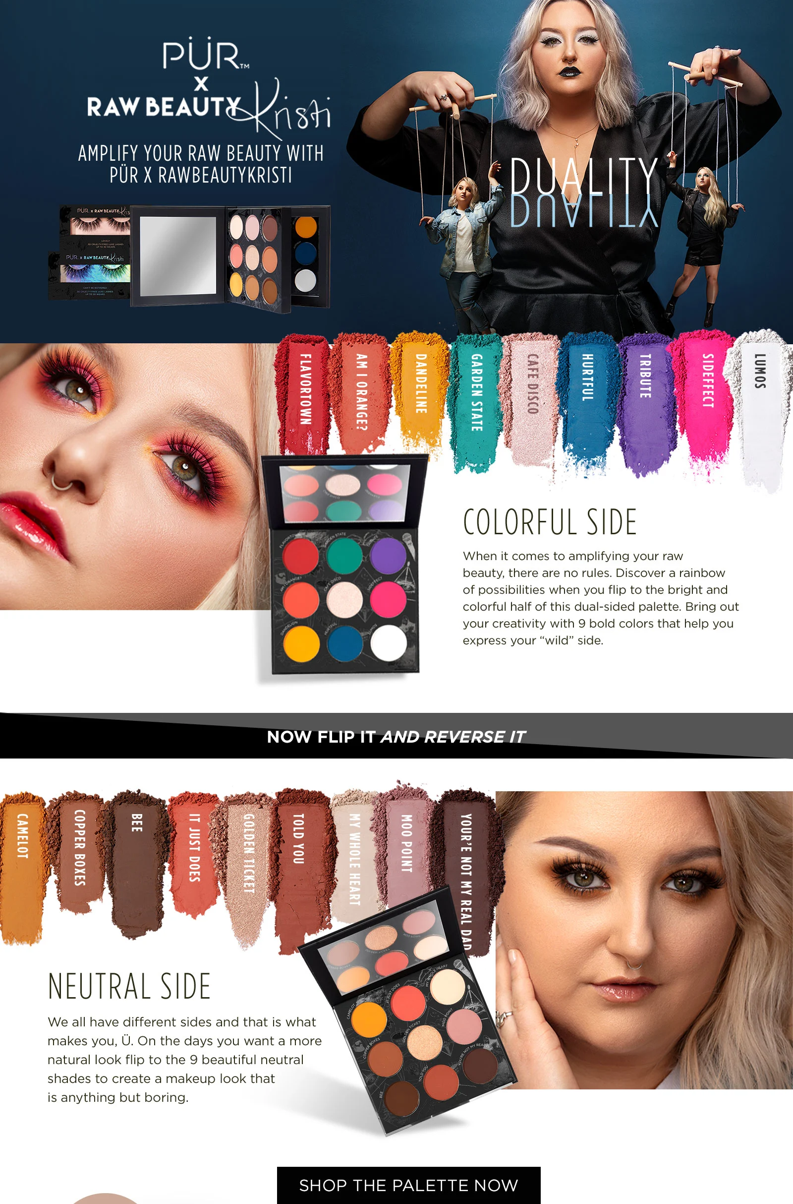 PUR Cosmetics x Raw Beauty Kristi Collaboration