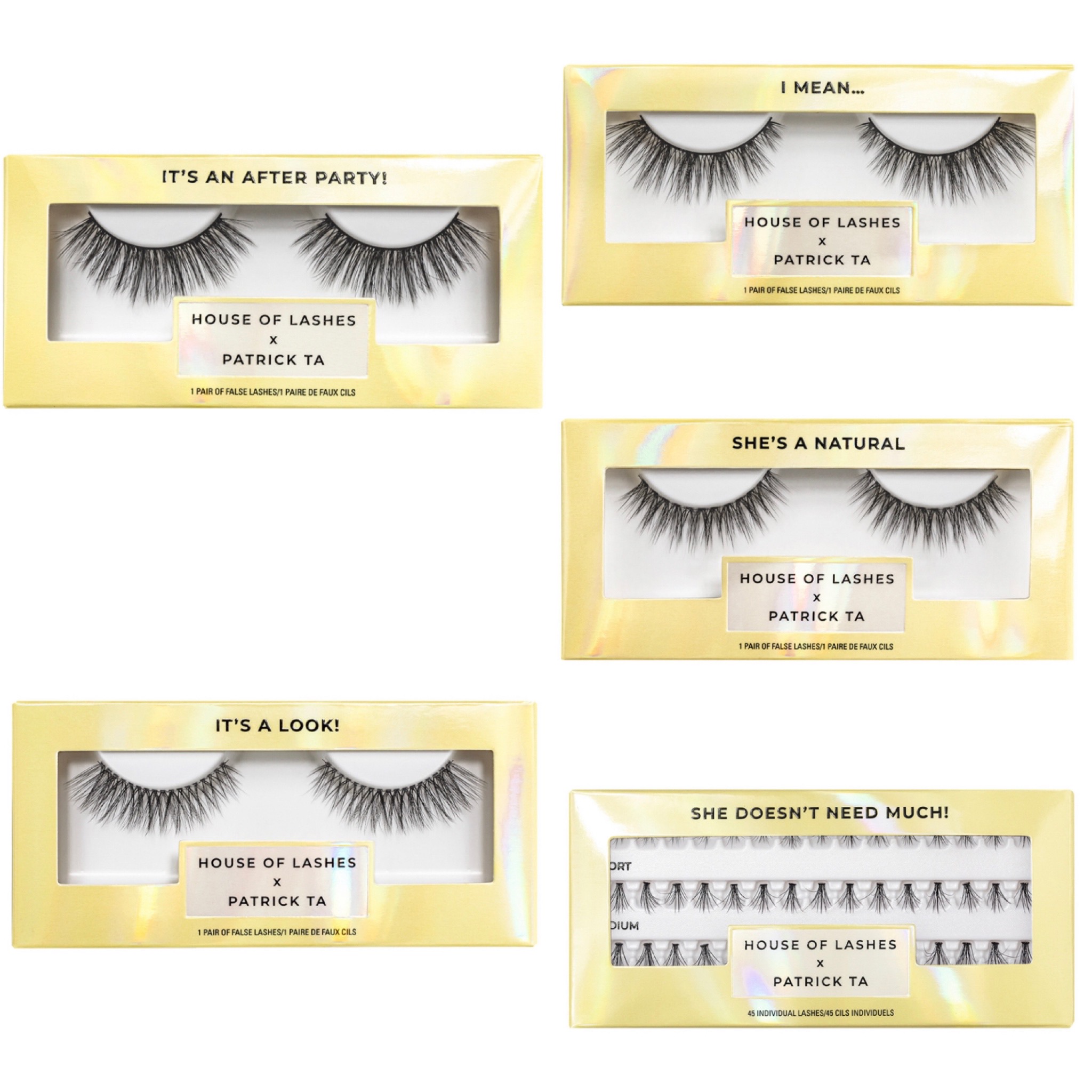 House of Lashes x Patrick Ta Lash Collection