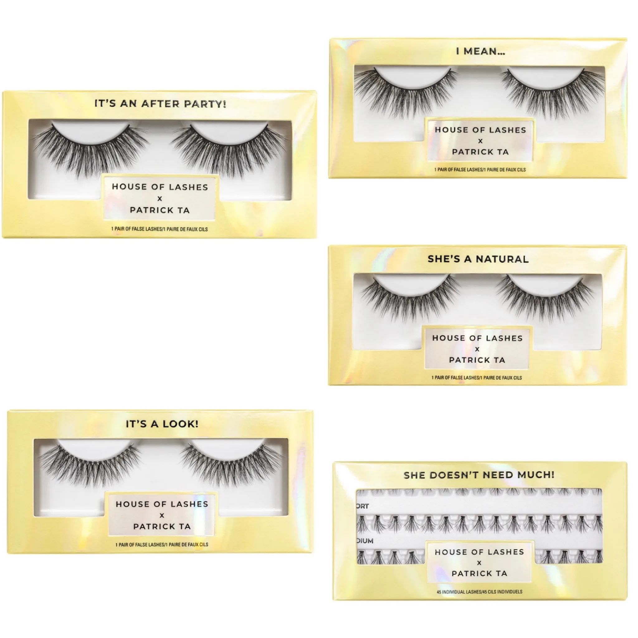 House of Lashes x Patrick Ta Lash Collection