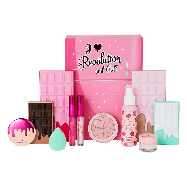 Set de regalo de maquillaje I Heart Revolution And Chill | NUEVO Contenido Exclusivo Revelado 2020 Set de regalo de maquillaje I Heart Revolution And Chill | NUEVO Contenido Exclusivo Revelado 2020
