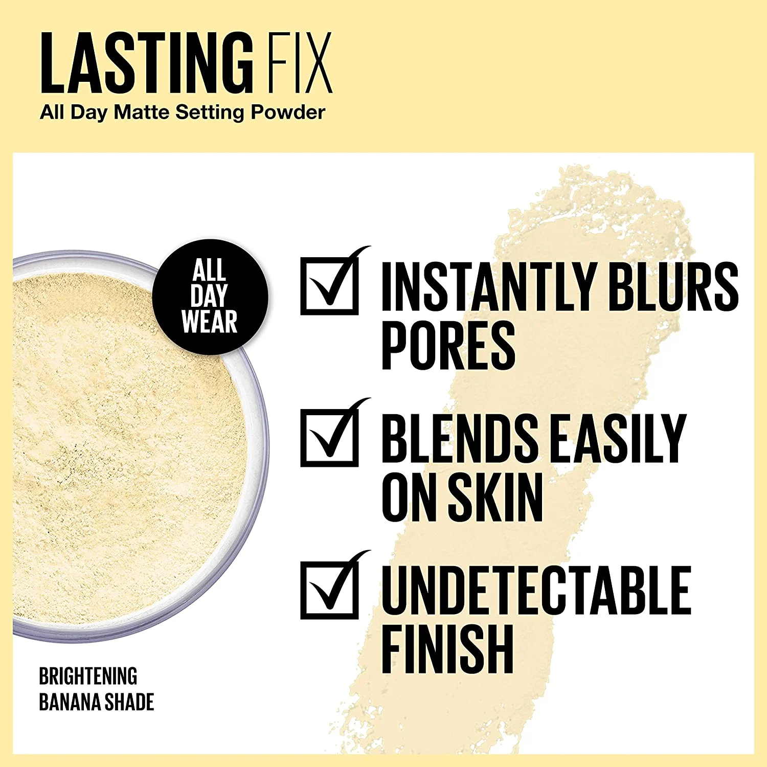 Maybelline Banana Lasting Fix Translucent Setting Powder