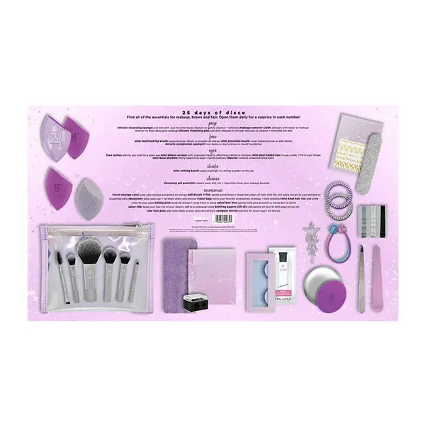 Real Techniques 25 Days of Beauty Advent Calendar 2020 Contents Reveal