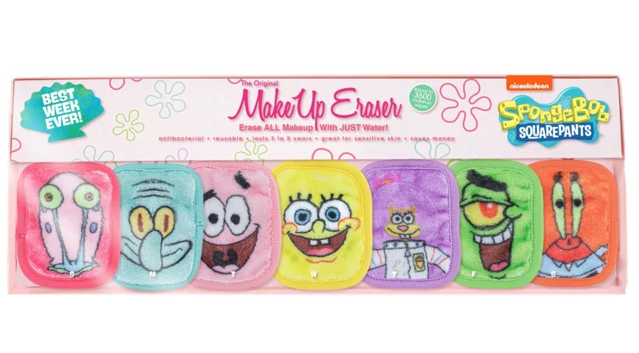 Makeup Eraser x SpongeBob 7 Day Set