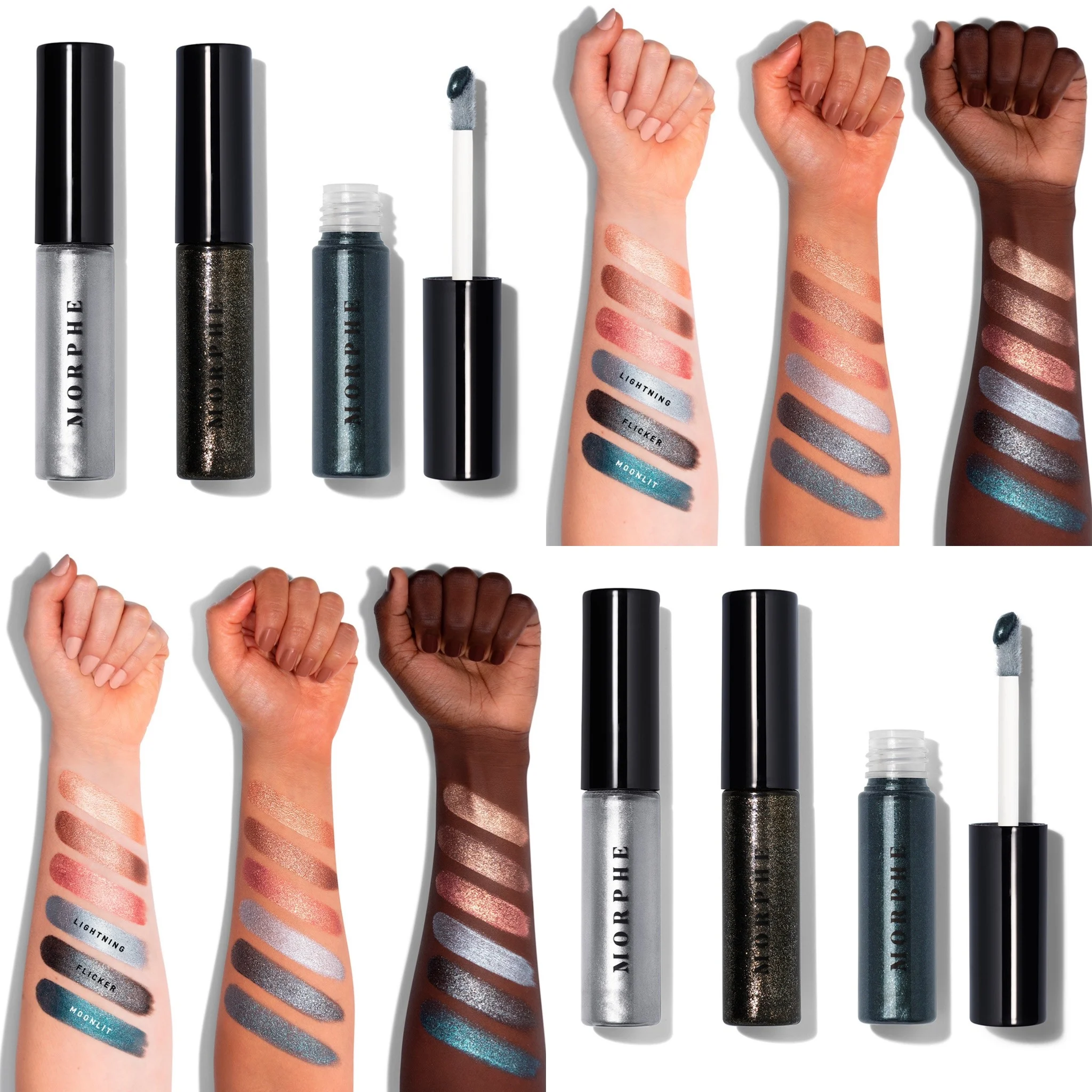 Morphe Metallic Eyeshadow Trio Collection