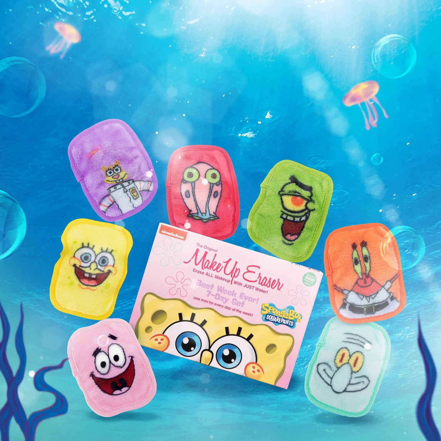 Makeup Eraser x SpongeBob 7 Day Set