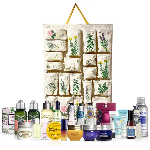 L'Occitane Hand Illustrated Reusable Advent Calendar 2020