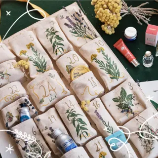 L'Occitane Hand Illustrated Reusable Advent Calendar 2020