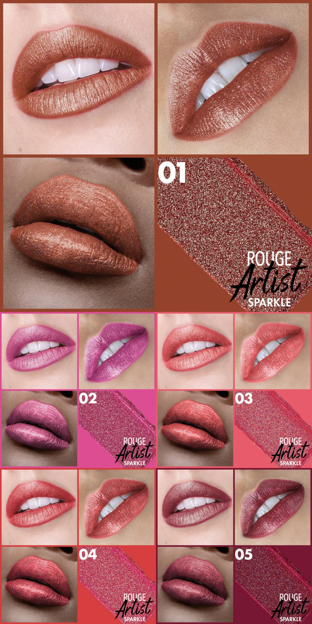 Make Up For Ever Rouge Artist Sparkle Lipsticks for Holiday 2020