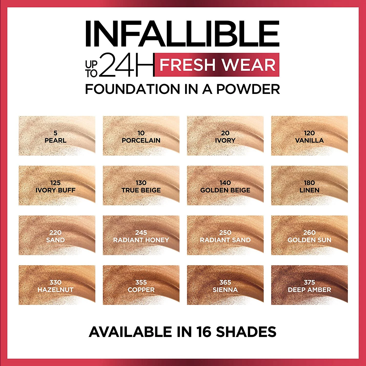 L'Oreal Infallible Fresh Wear Foundation in a Powder
