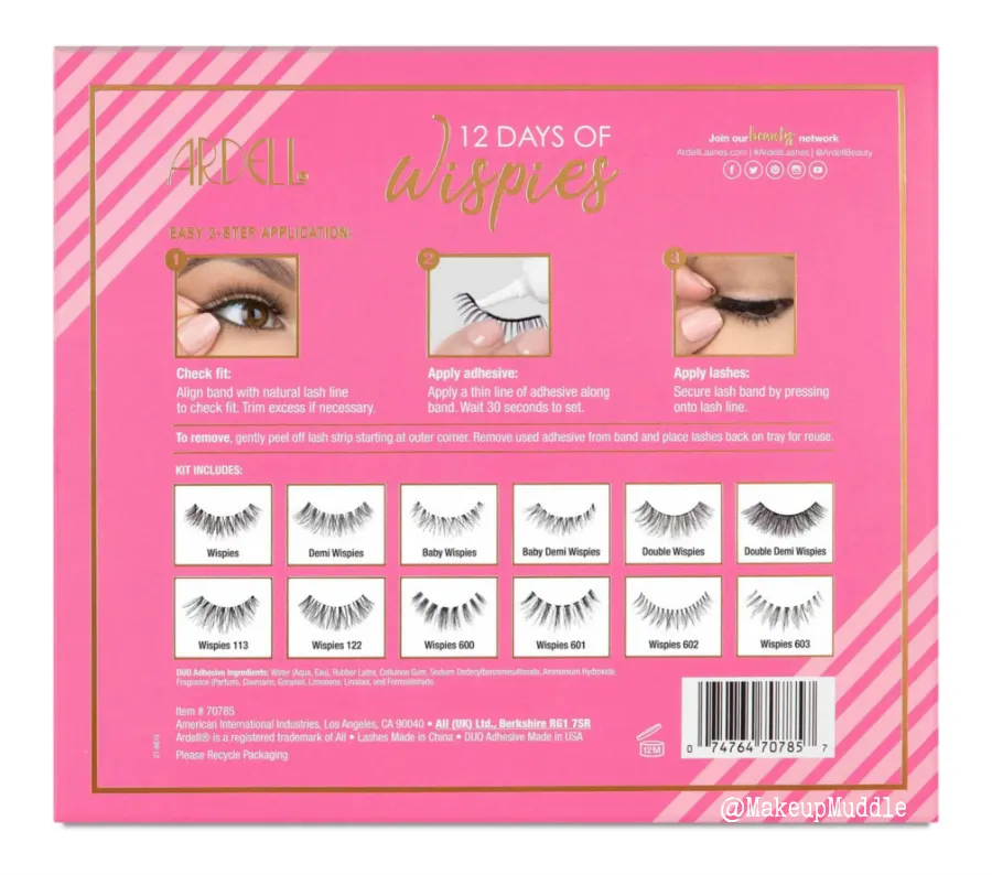 Ardell 12 Days of Wispies Advent Calendar 2020