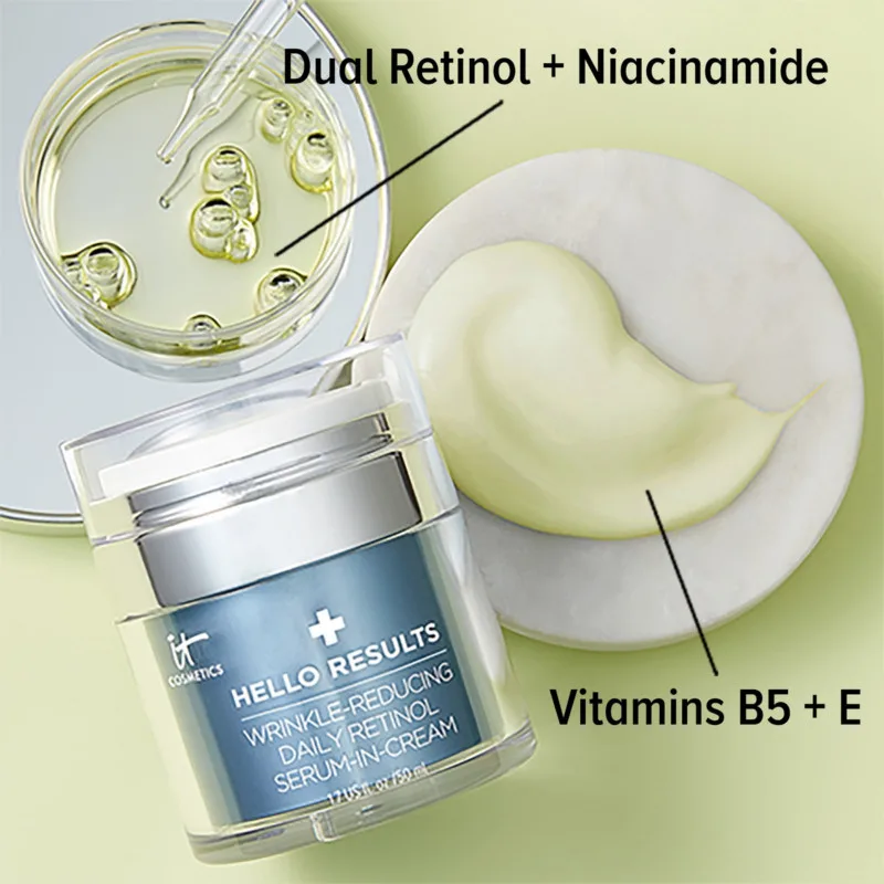 IT Cosmetics Hello Results Wrinkle-Reducing Daily Retinol Serum-in-Cream
