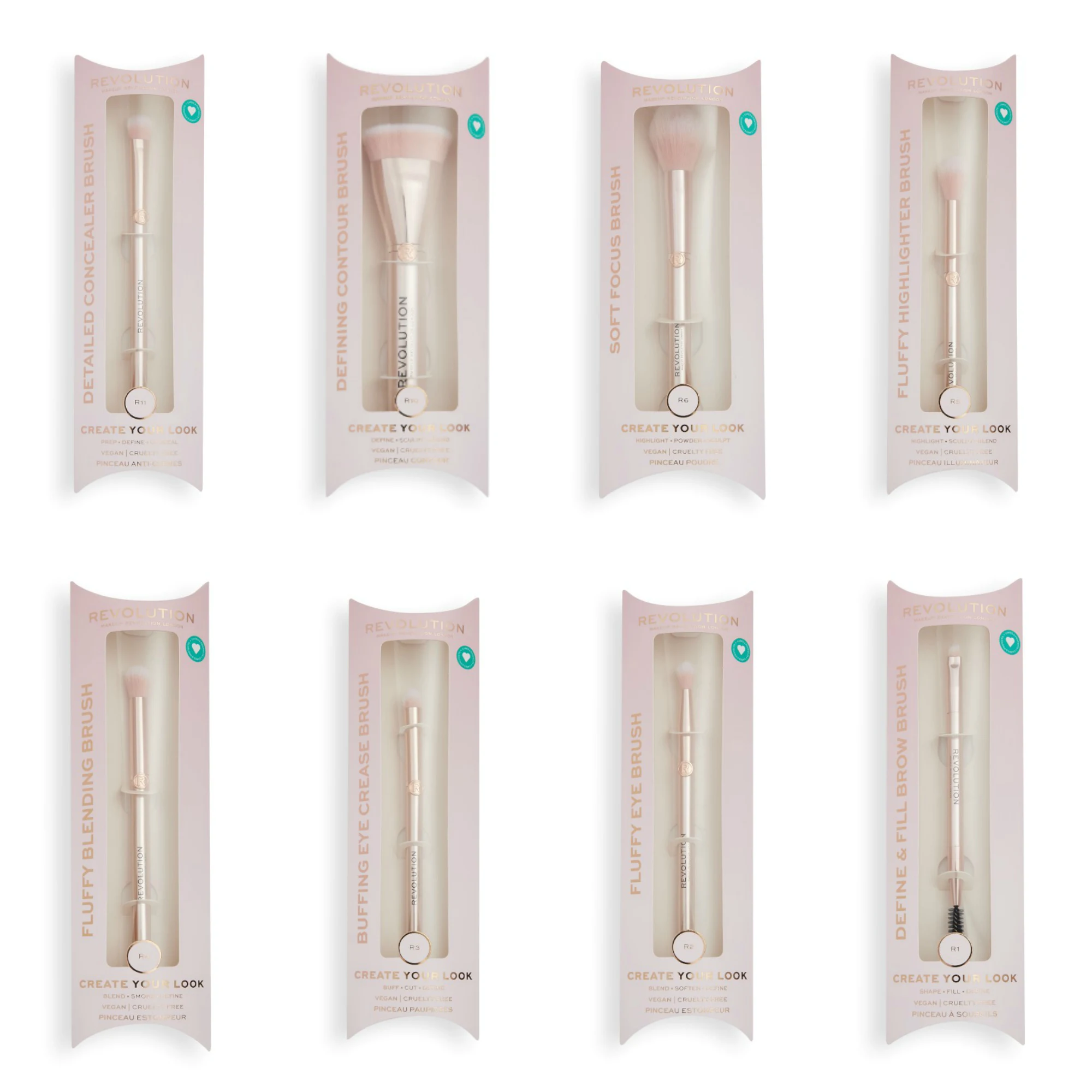 Revolution Create Your Look Makeup Brush Collection