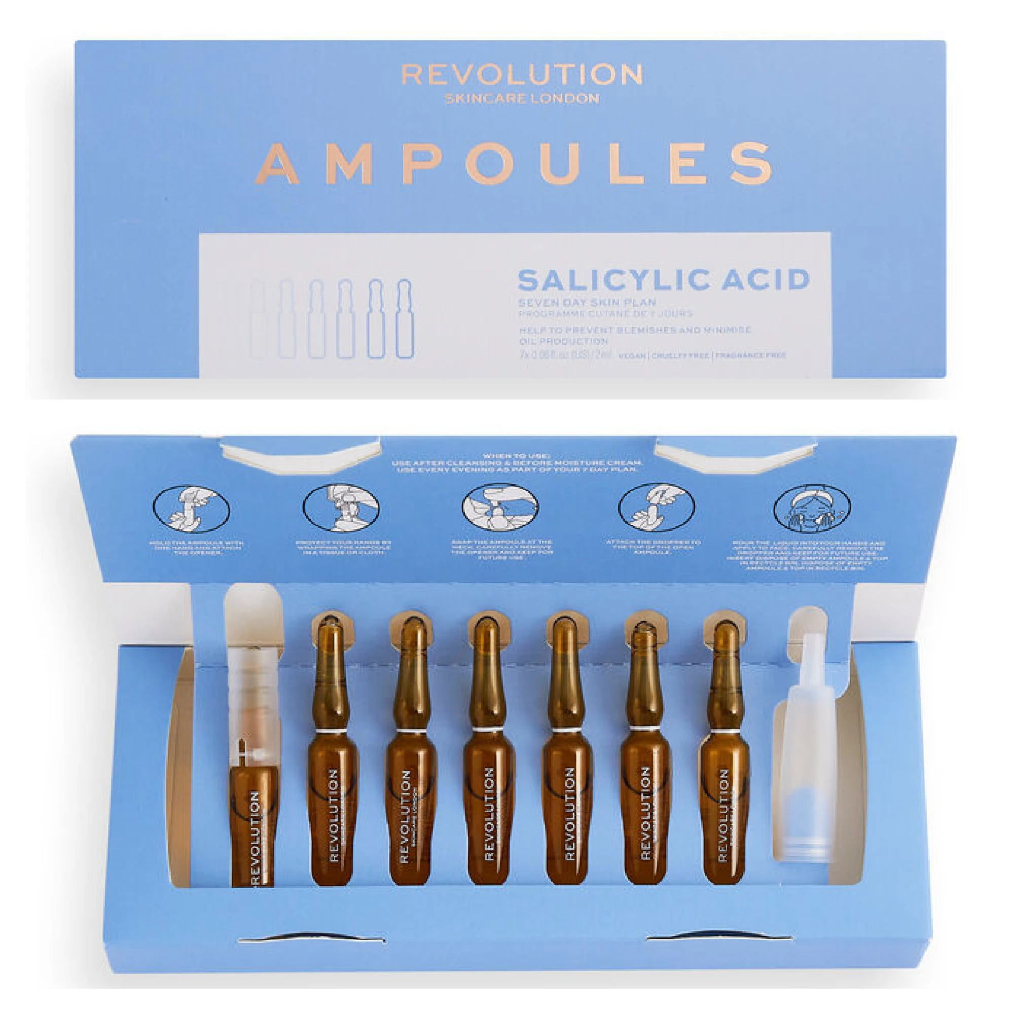 Revolution Skincare Salicylic Acid Ampoules 7 Day Skin Plan 1