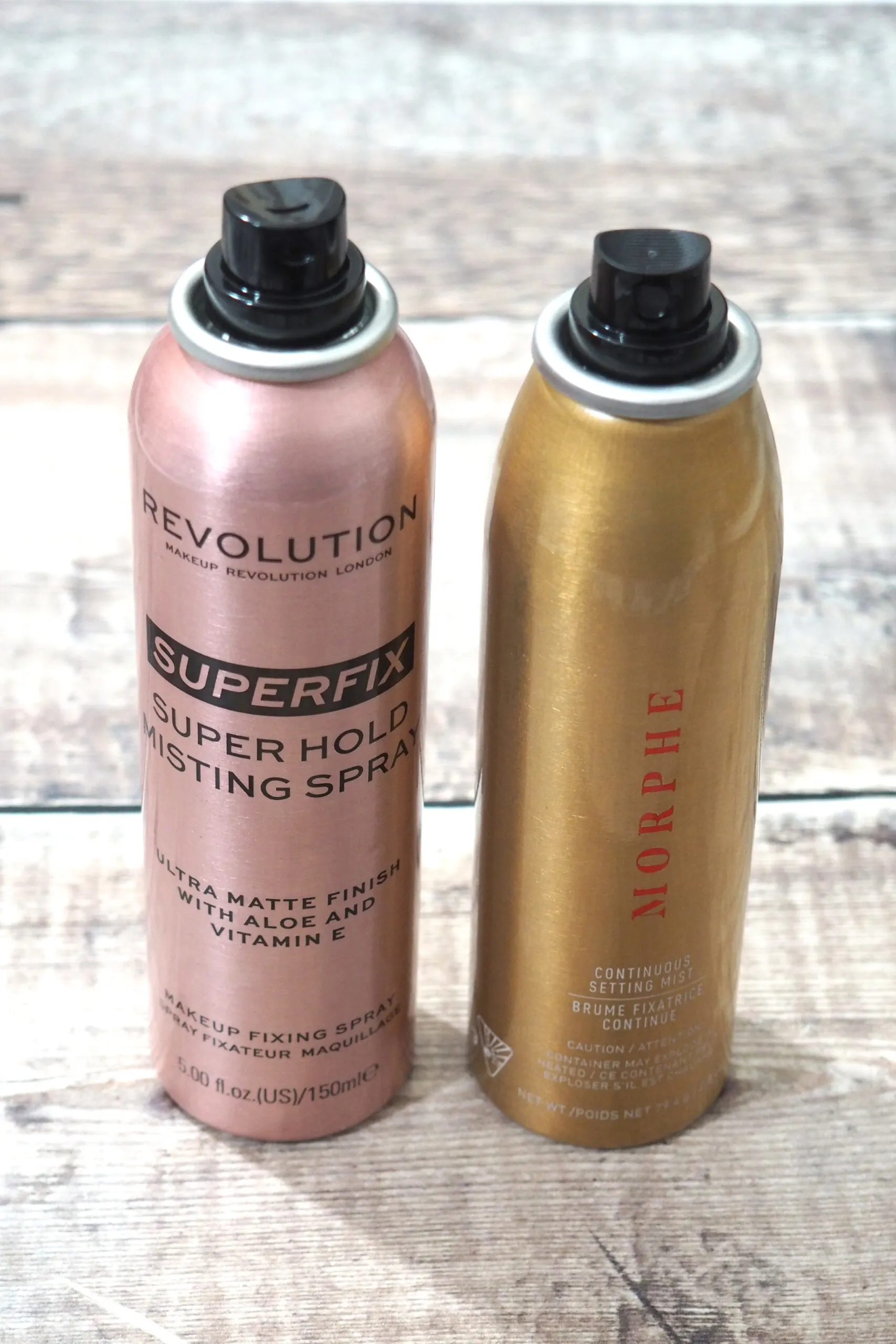 Revolution Superfix Super Hold Misting Spray Vs Morphe Continuous Setting Spray